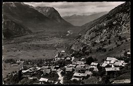 AK Hohtenn, Hohtenn mit Steg und Gampel, Rhonetal