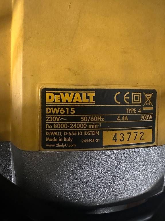 Tutte le macchine: Dewalt DW615 Oberfräse – Usato da Aathal-Seegräben venduto da rom_cg7q 2