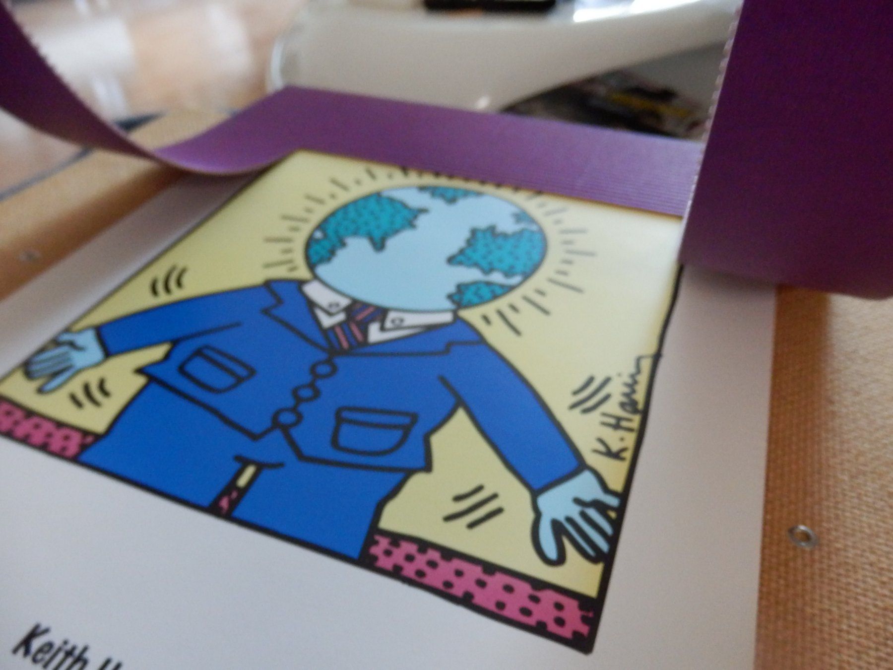 Grafiken & Lithographien: KEITH HARING - 3D Litho - "Global Man" - 32 x 40cm – Gebraucht aus Emmenbrücke von Schubi1 4