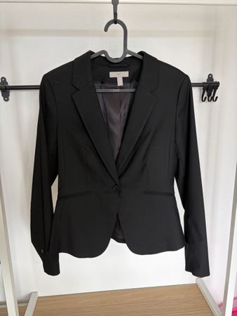 H&M Blazer, schwarz, Gr. 38
