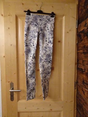 Weiss-blaue H&M Jeggings Gr. 34 / XS - 260514