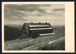 Dvoracka, Krkonose, Blick auf die Bergh