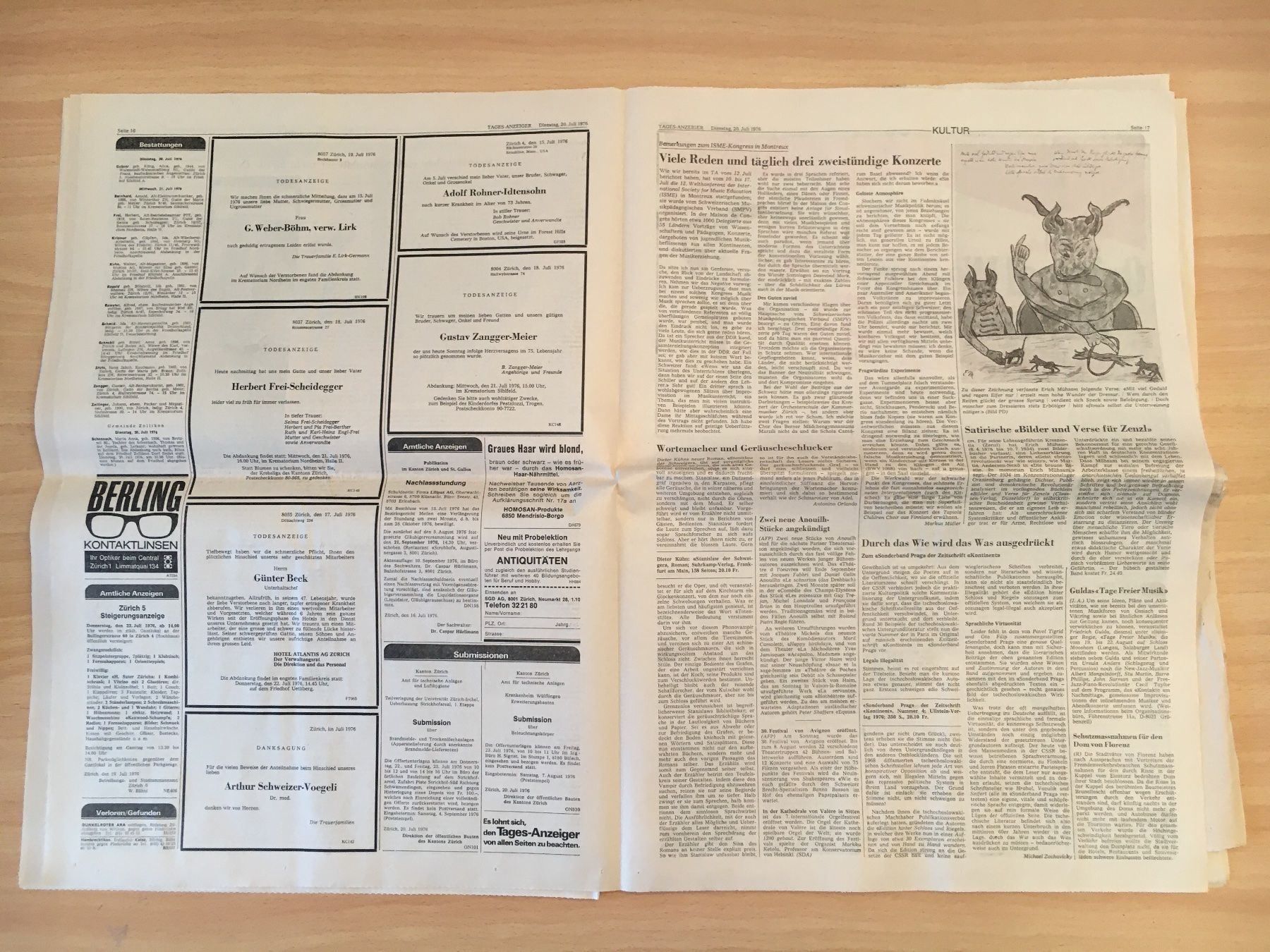 Zeitschriften & Magazine: Tagesanzeiger vom 20. Juli 1976 – Gebraucht aus Luzern von Jiggy_8898 4