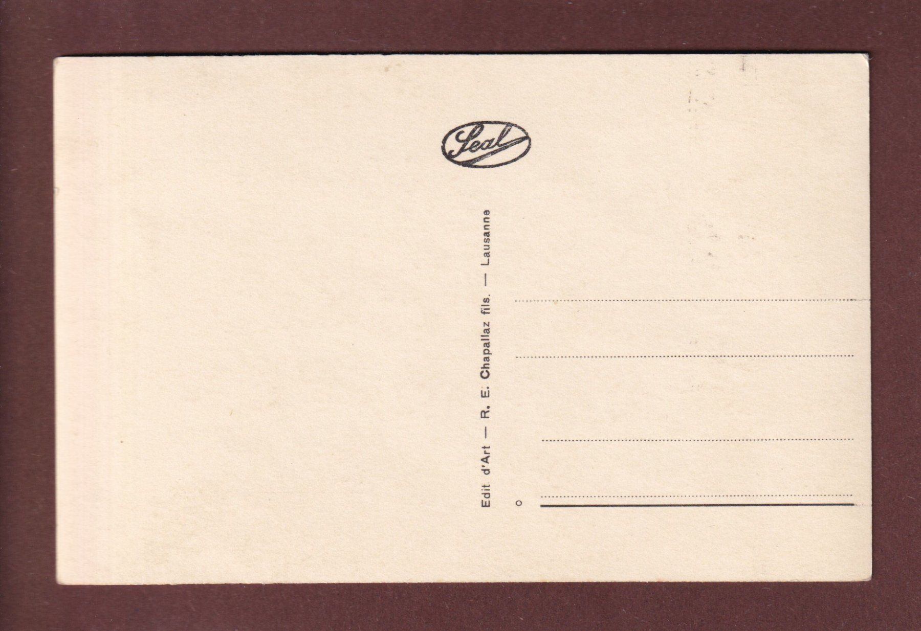 Cartoline postali: CHÂTEAU D'ORON - Bibliothèque – Usato da Pully venduto da nicecards 1