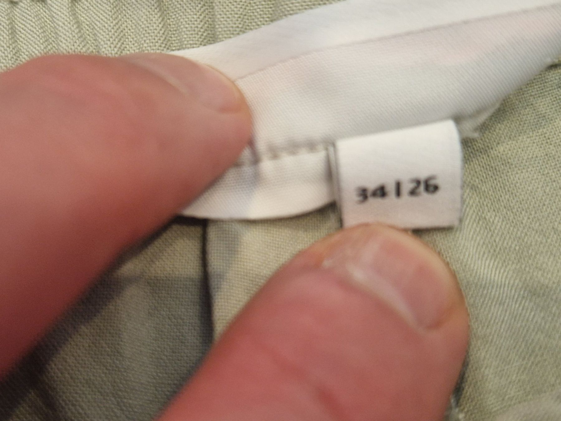 Pantaloni: StreetOne: Dünne Hose 7/8, hellgrün, Gr. 34 – Usato da Wittenbach venduto da Cgigi 3