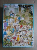 Puzzle 500 Teile J.van Haasteren (Hund WC)