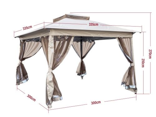 Tende & Padiglioni: Pavillon Gartenpavillion Pergola Metall – Nuovo e nell'imballaggio originale da Herbertingen venduto da jet-line-e-trade 2
