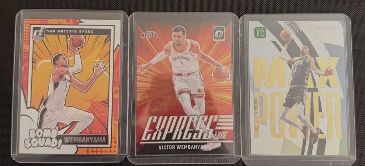 Nba Carte collezionabili: Victor Wenbanyama 3x Lot – Nuovo (secondo la descrizione) da Lenzburg venduto da fastbreakcards