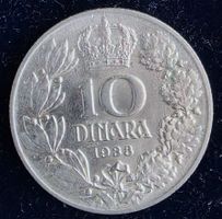 JUGOSLAWIEN 10 DINARA 1938