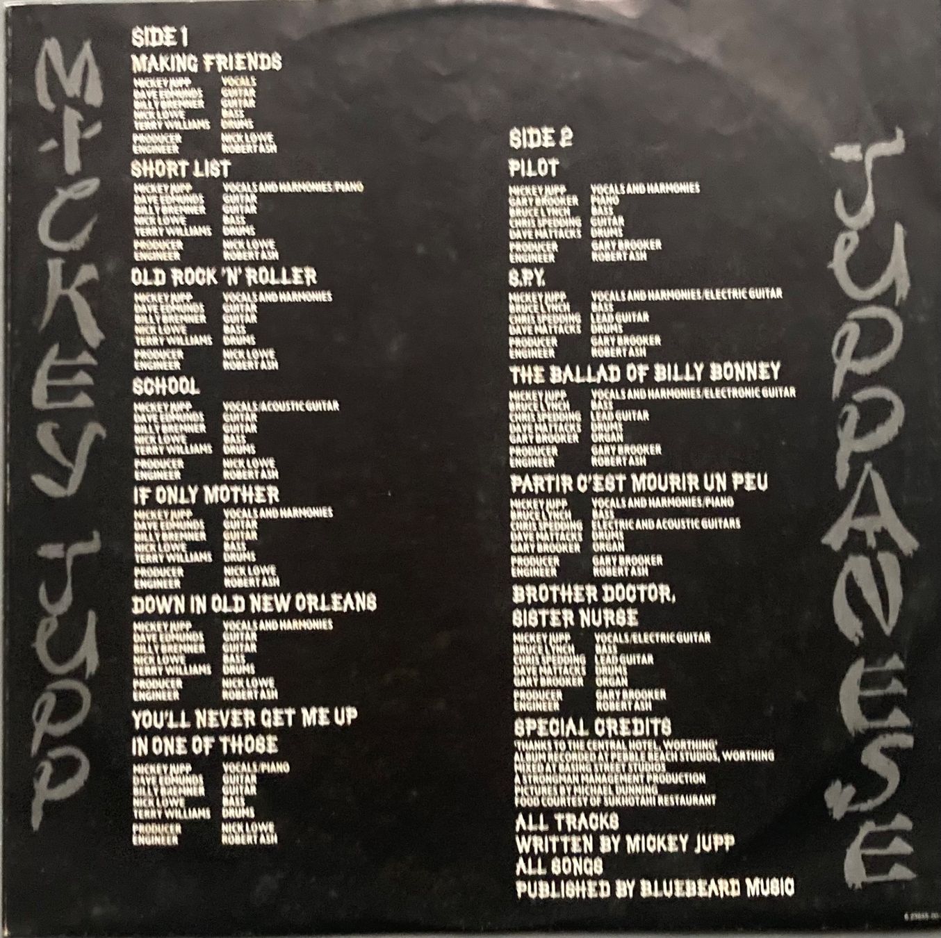 Dischi in vinile: MICKEY JUPP - JUPPANESE – Usato da Poliez-Pittet venduto da Newtown-Records 2