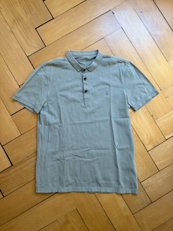 ALLSAINTS - Poloshirt petrolgrau L