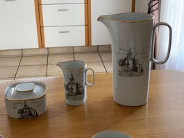 Porzellan Langenthal Handbemahlt / Kaffeeset