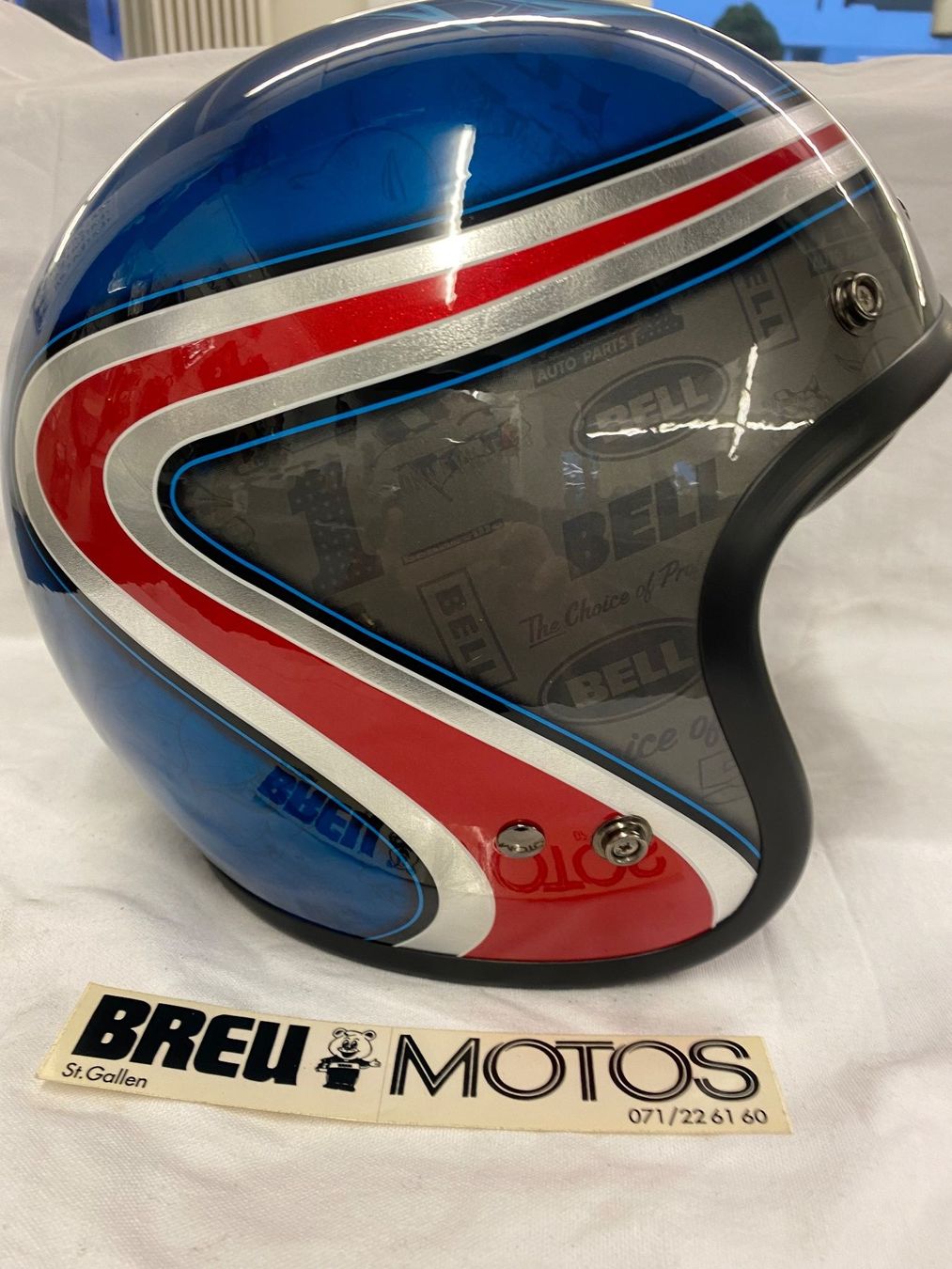 Bell Caschi & visiere: Custom Jethelm Grösse XS, einzigartig! Marke Bell – Nuovo (secondo la descrizione) da St.Gallen venduto da oehlins 1