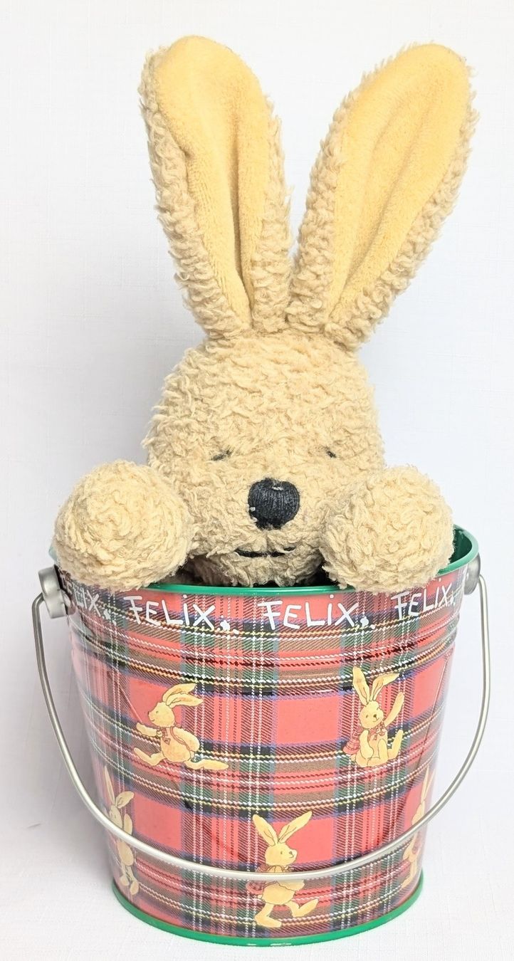 Giocattoli: Felix der Hase - Plüsch Figur & Metall Eimer – Nuovo (secondo la descrizione) da Wängi venduto da ABIZONE-86