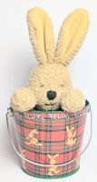 Felix der Hase - Plüsch Figur & Metall Eimer