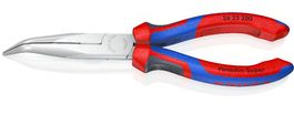 Knipex 26 25 200 Flachrundzange mit Schneide Storchschnabel