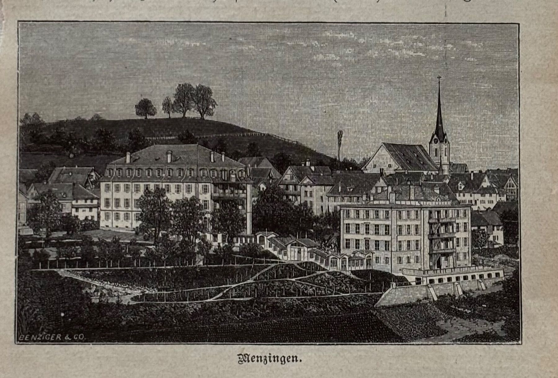 Ansichtskarten: Antik Druck 1900  - Menzingen – Gebraucht aus Frauenfeld von Merk52