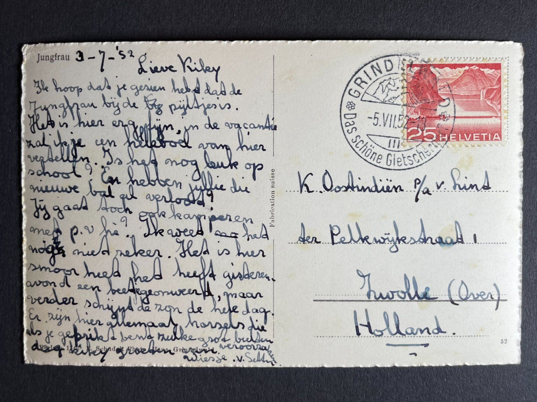 Ansichtskarten: Jungfrau - Stempel Grindelwald !!! – Gebraucht aus Steg VS von danwer74 1