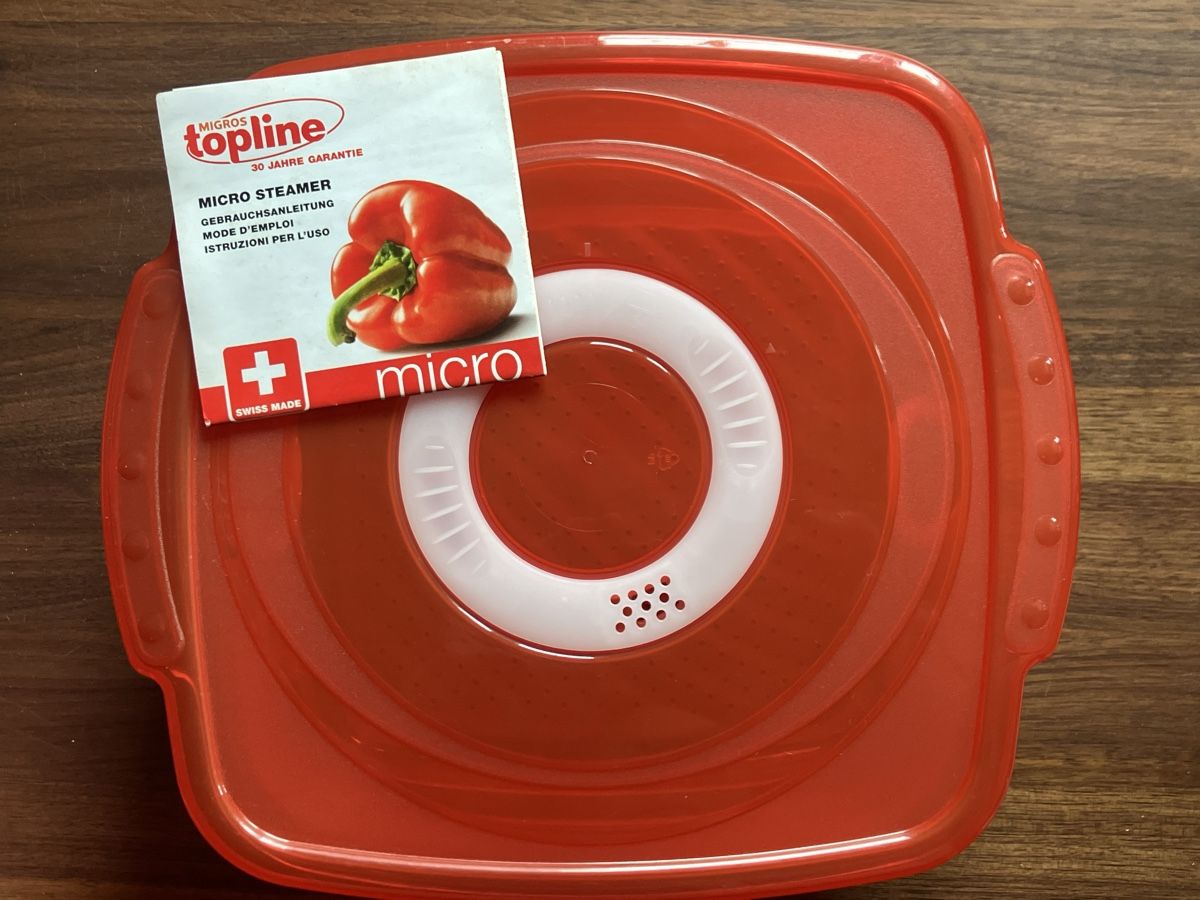 Migros Behälter & Ähnliches: Migros Topline Micro Steamer 2L - neuwertig, rot – Neu und originalverpackt aus Oberrüti von Jomaru 3