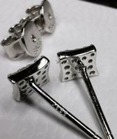 Boucles d'oreille argent diamants de moissanite de 0,017 ct