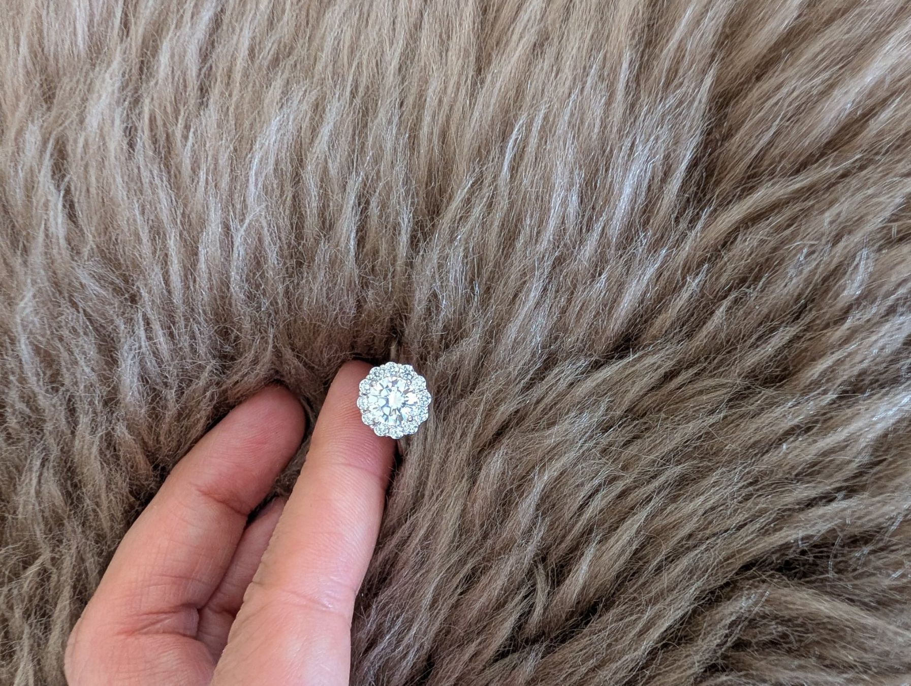 Anelli: Fingerring mit Mossanit Silber 925 – Usato da Appenzell venduto da Pontigui2007
