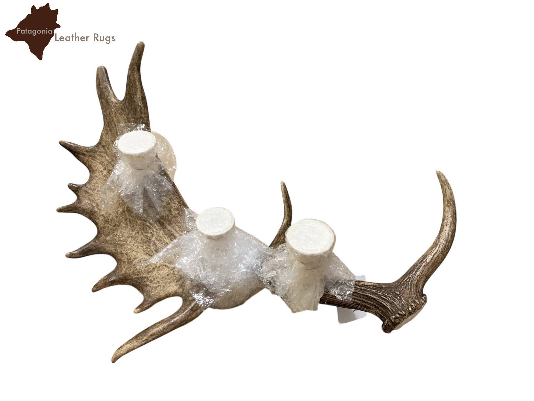 Portacandele: Kerzenhalter mit echtem Damhirsch horn – Nuovo e nell'imballaggio originale da Arbedo venduto da patagonialeatherrugs 2