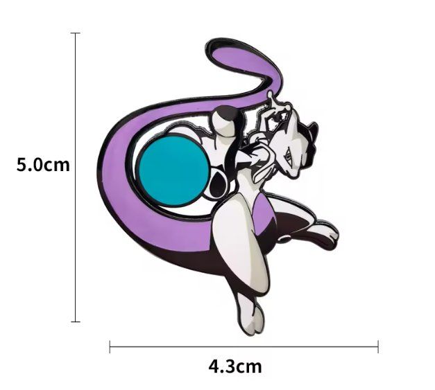 Pokémon Placchette & Badge: Pokémon Mewtwo Pin’s – Nuovo e nell'imballaggio originale da Genève venduto da Resko 4