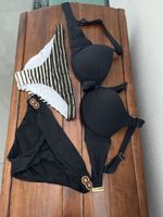 Costume da bagno donna nero con dettagli dorati taglia M