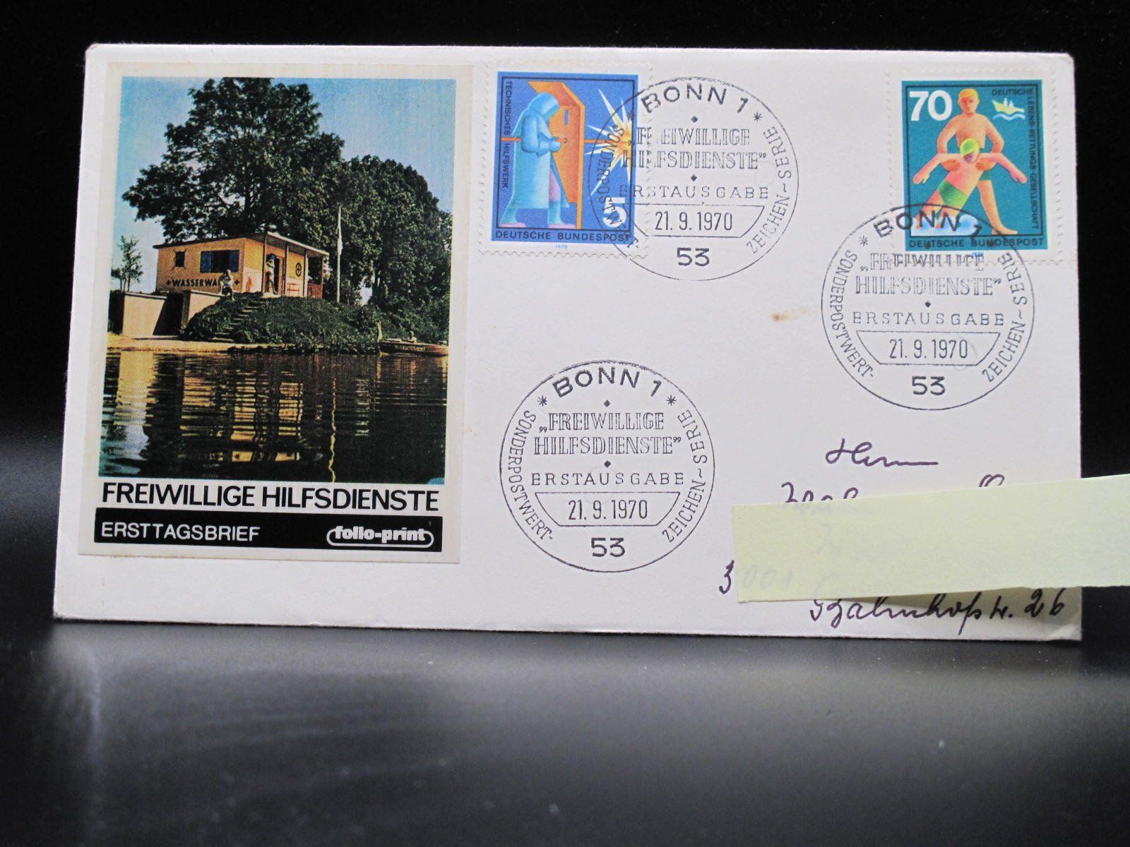 Tutti i francobolli: BRD 1970 Freiwillige Hilfsdienste II FDC – Usato da Wil SG venduto da fva01