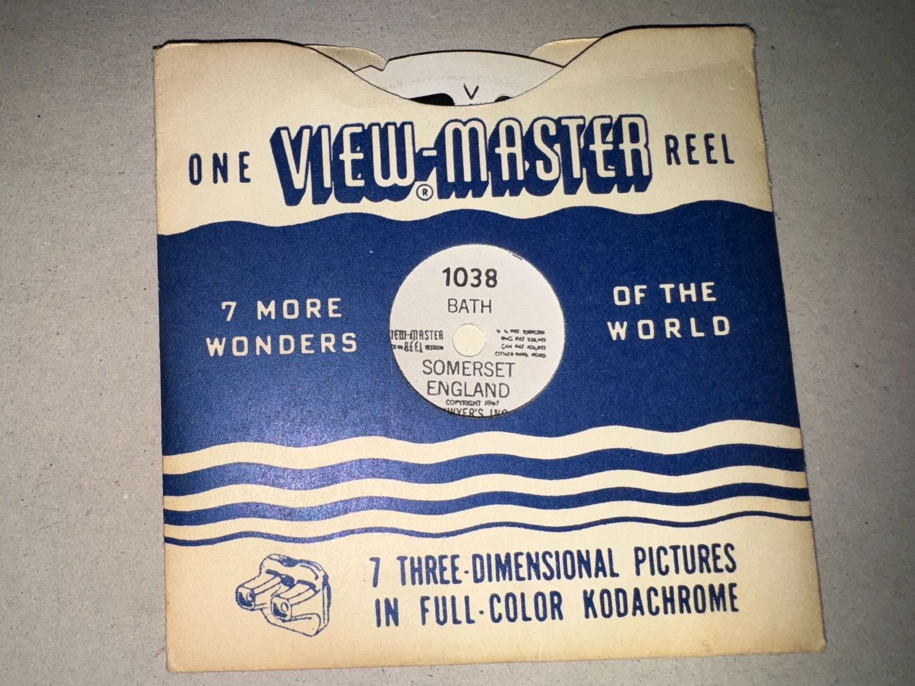 View-master Giocattoli: View-Master 3D: Nr. 1038 BATH SOMMERSET ENGLAND – Usato da Tegerfelden venduto da siebenmacky
