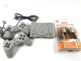 Sony Playstation 1 Classic Mini Konsole + 2 Controller PS1