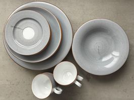 Geschirrset Lunasol grau, 20-teilig