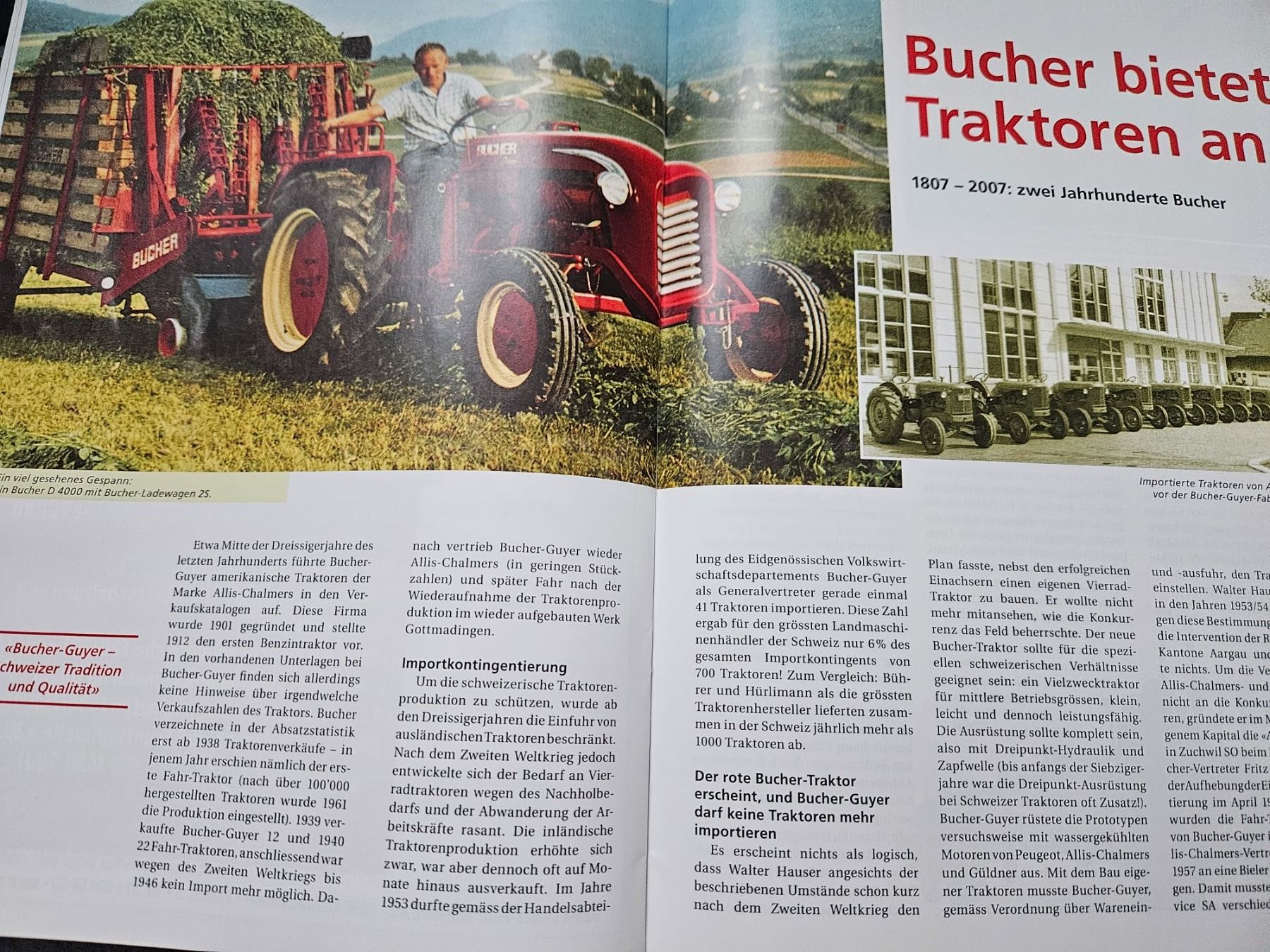 Bucher Traktoren: Alte Landtechnik 4/08 Bührer Bucher xb – Gebraucht aus Flawil von sr1_f6st 6