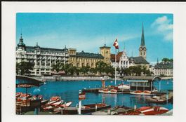 AK ca 1960  Zürich Limmat Quai -  Bootsvermietung