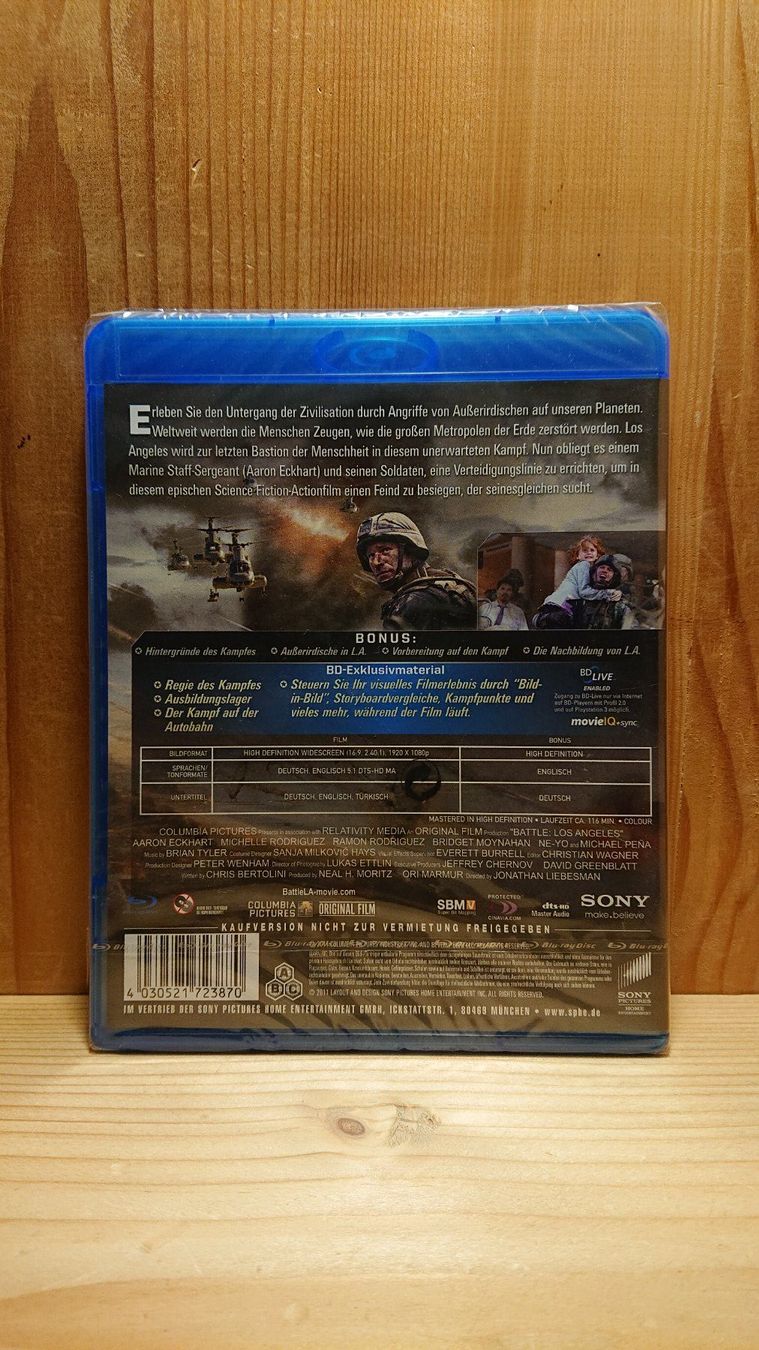 Alle DVDs: WORLD INVASION: BATTLE LOS ANGELES Blu-Ray – Neu und originalverpackt aus Wilderswil von Exebub 1