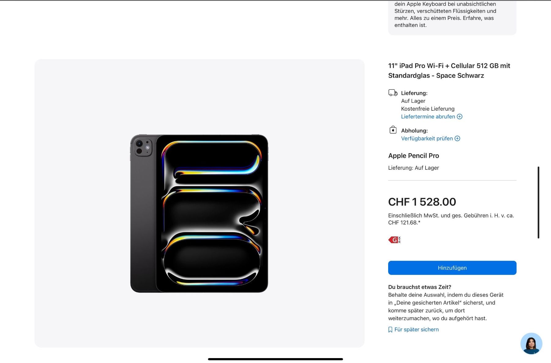 Apple Tablet PC: Apple iPad Pro M4 11" Wi-Fi + Cellular 512 GB – Gebraucht aus Bern von Aldabbas 6