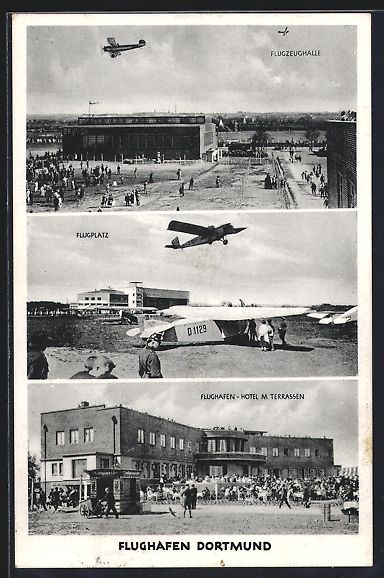 Foto & Poster: Dortmund, Flughafen, Hotel mit Terrassen – Usato da Berlin venduto da bartko-reher