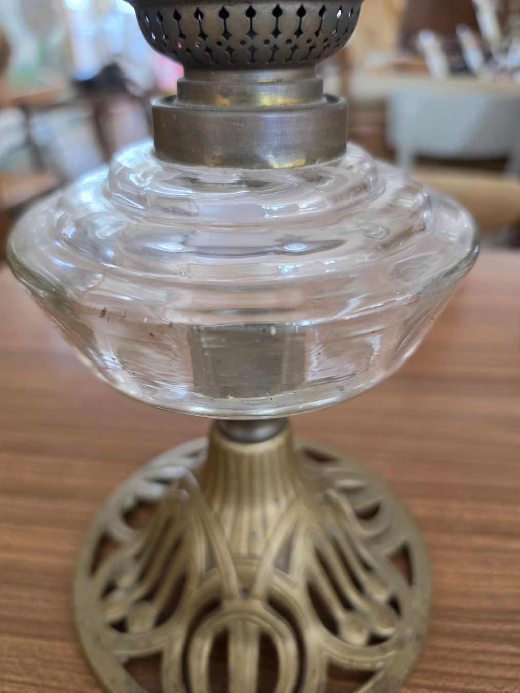 Lampade: Öllampe Messing Glas Vintage – Usato da Mettlen venduto da elios0888 2