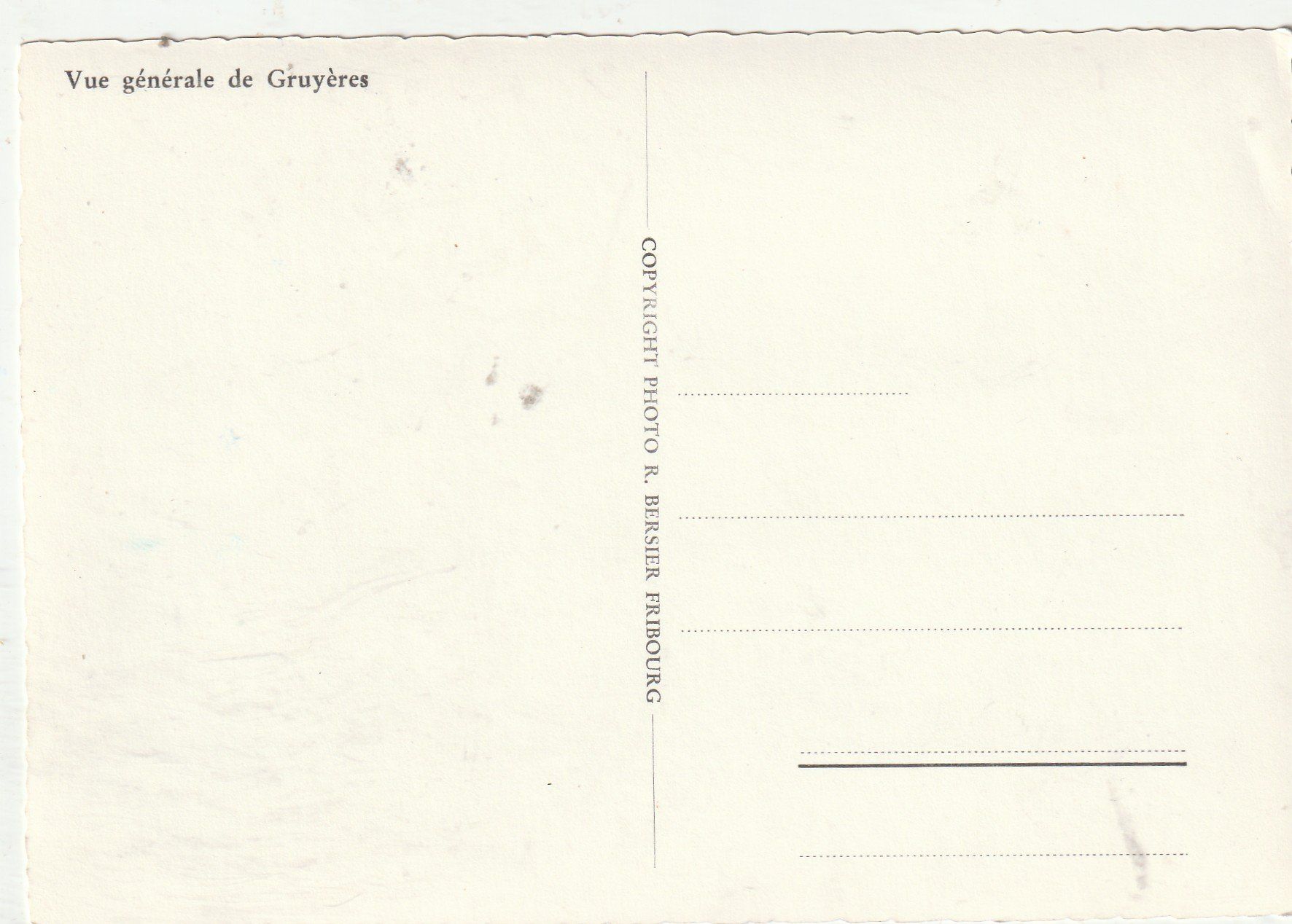Cartoline postali: Gruyeres. Alte karte – Usato da Lumbrein venduto da made02 1