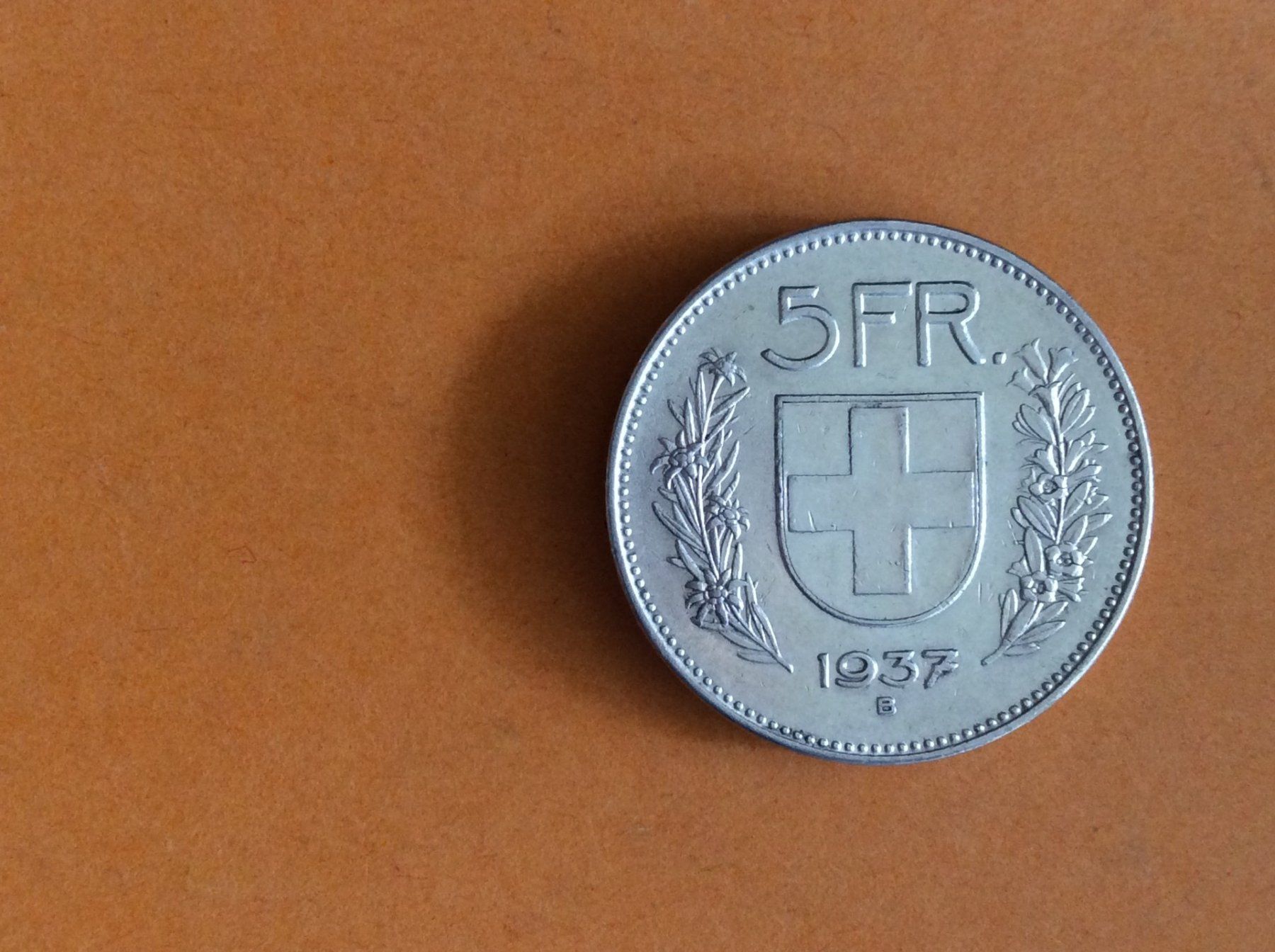 Alle Münzen: 5  francs  1937  Belle – Gebraucht aus Genève von pie_fh2d