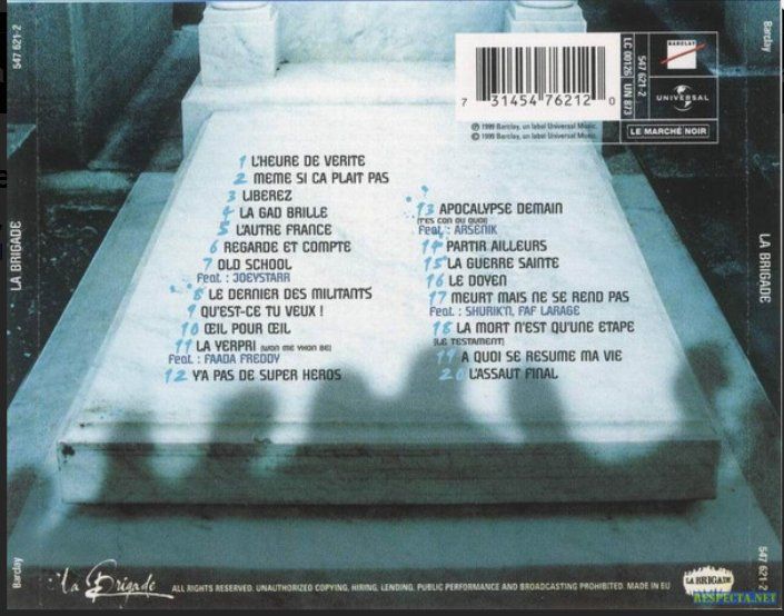 CD: CD La Brigade "Le Testament" CD Original 1999 – Usato da St-Prex venduto da eme_kc29 1