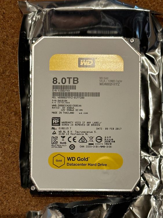 WD Gold WD8002FRYZ 8TB Festplatte | Kaufen auf Ricardo