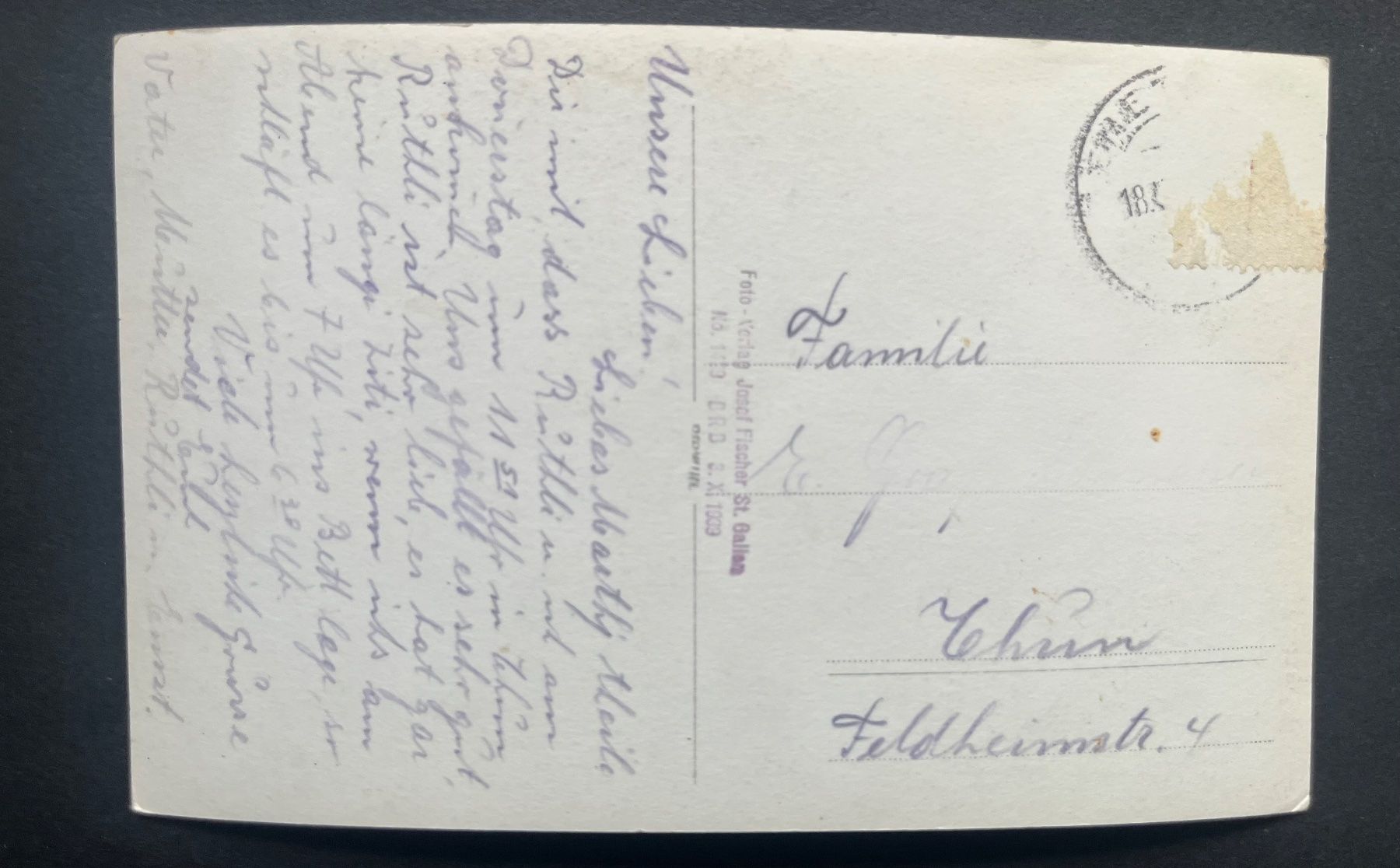 Cartes postales: Rehetobel Strasse, Kirche, Appenzeller Häuser, ca.,1940 – D'occasion à Ostermundigen par DaxKarten-75 1