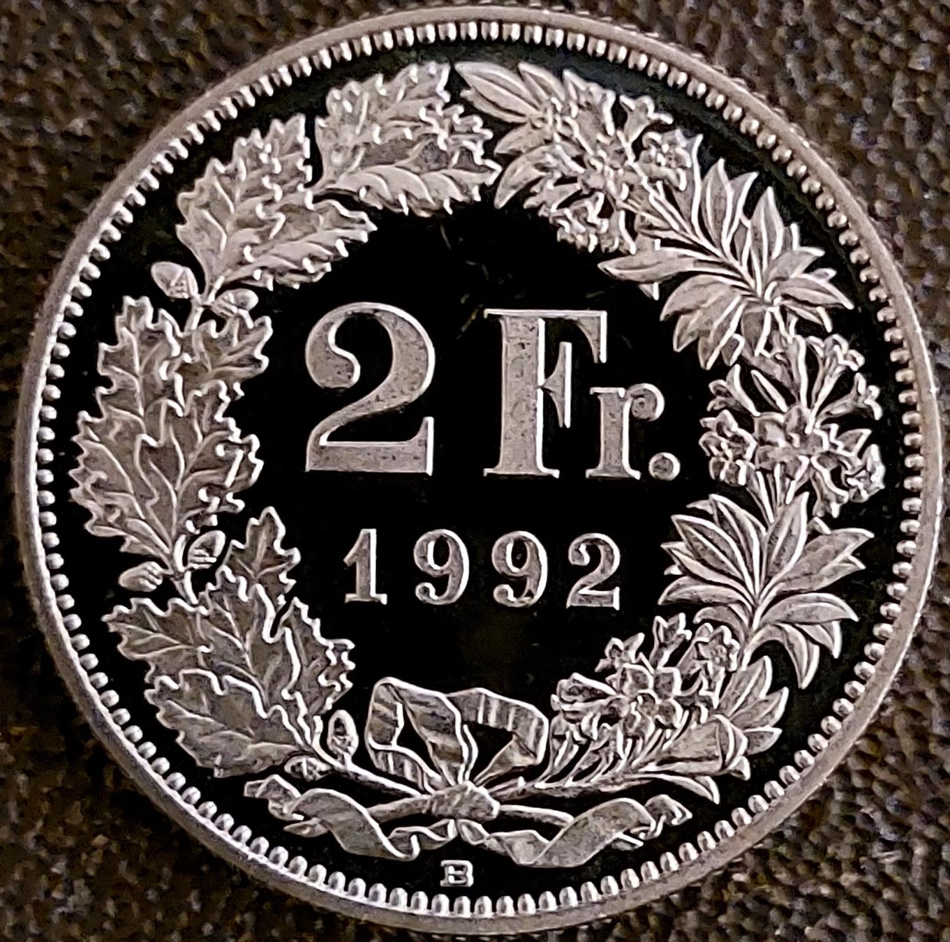 Tutti le monete: 2 Franken 1992 stgl. / aus Münzsatz – Nuovo (secondo la descrizione) da Arch venduto da coinsandmore