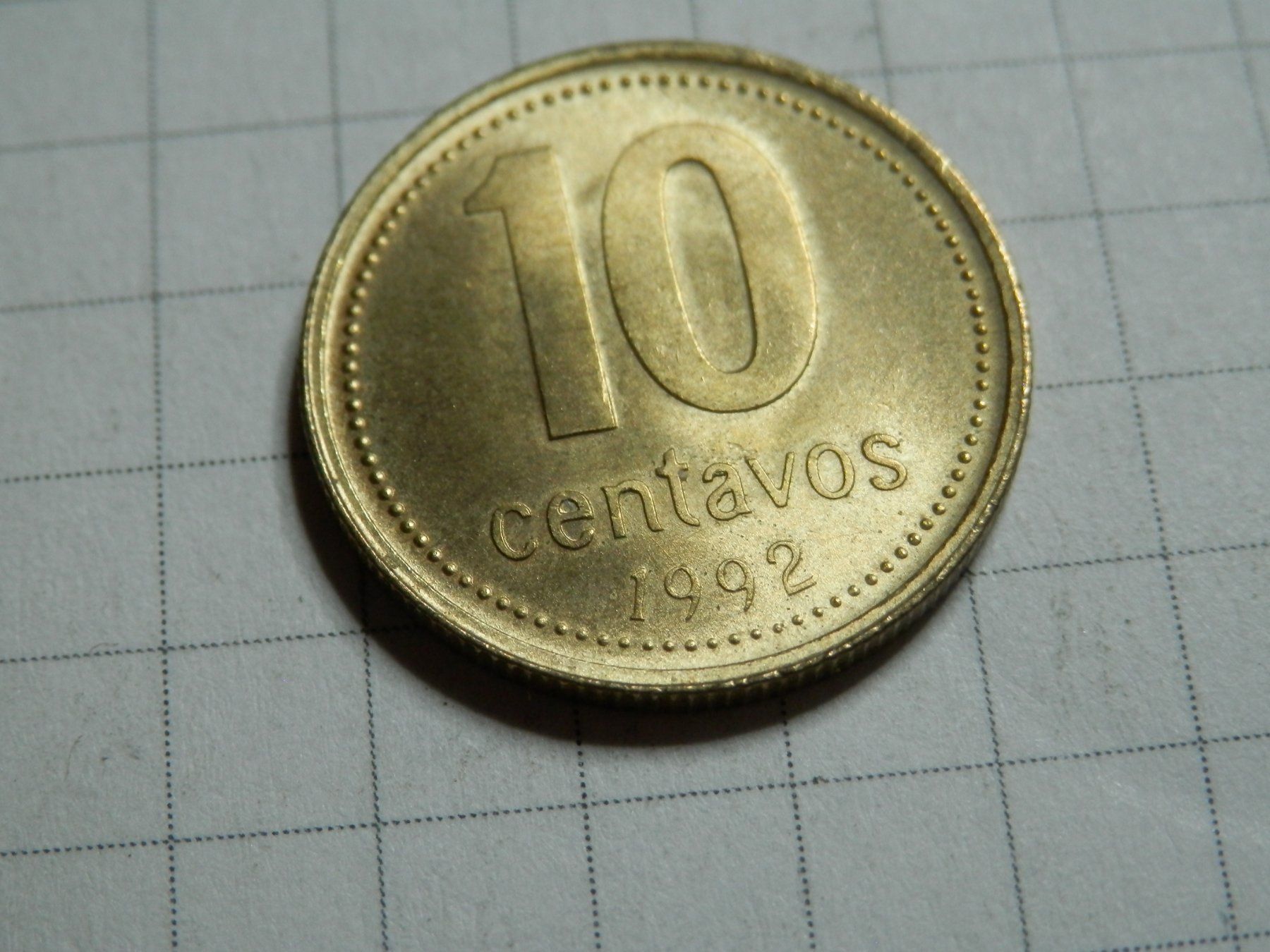 Tutti le monete: Argentinien  10 Centavos, 1992 – Usato da Weiach venduto da weiach81