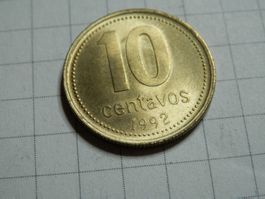 Argentinien  10 Centavos, 1992