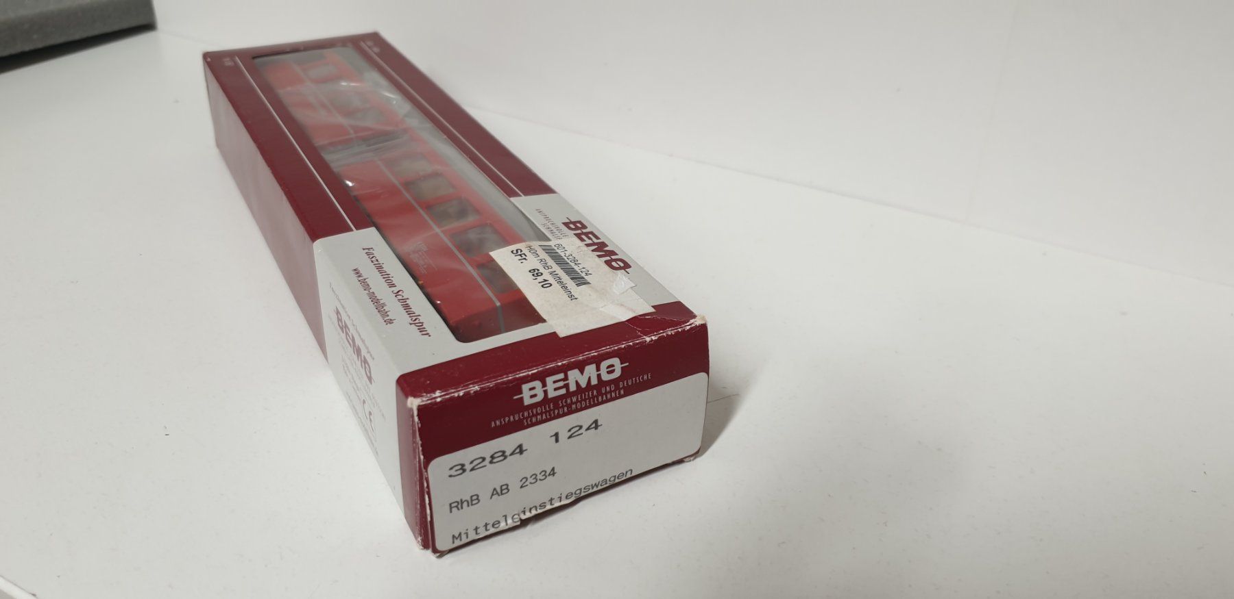 Bemo Modellini di ferrovie: Bemo RhB  Mitteleinstiegswagen 3284  124 – Nuovo (secondo la descrizione) da Geroldswil venduto da TopTrain54 1