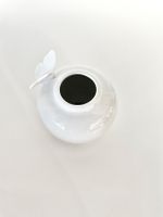 Porzellan Vase Schmetterling Gerold Tettau weiss rund