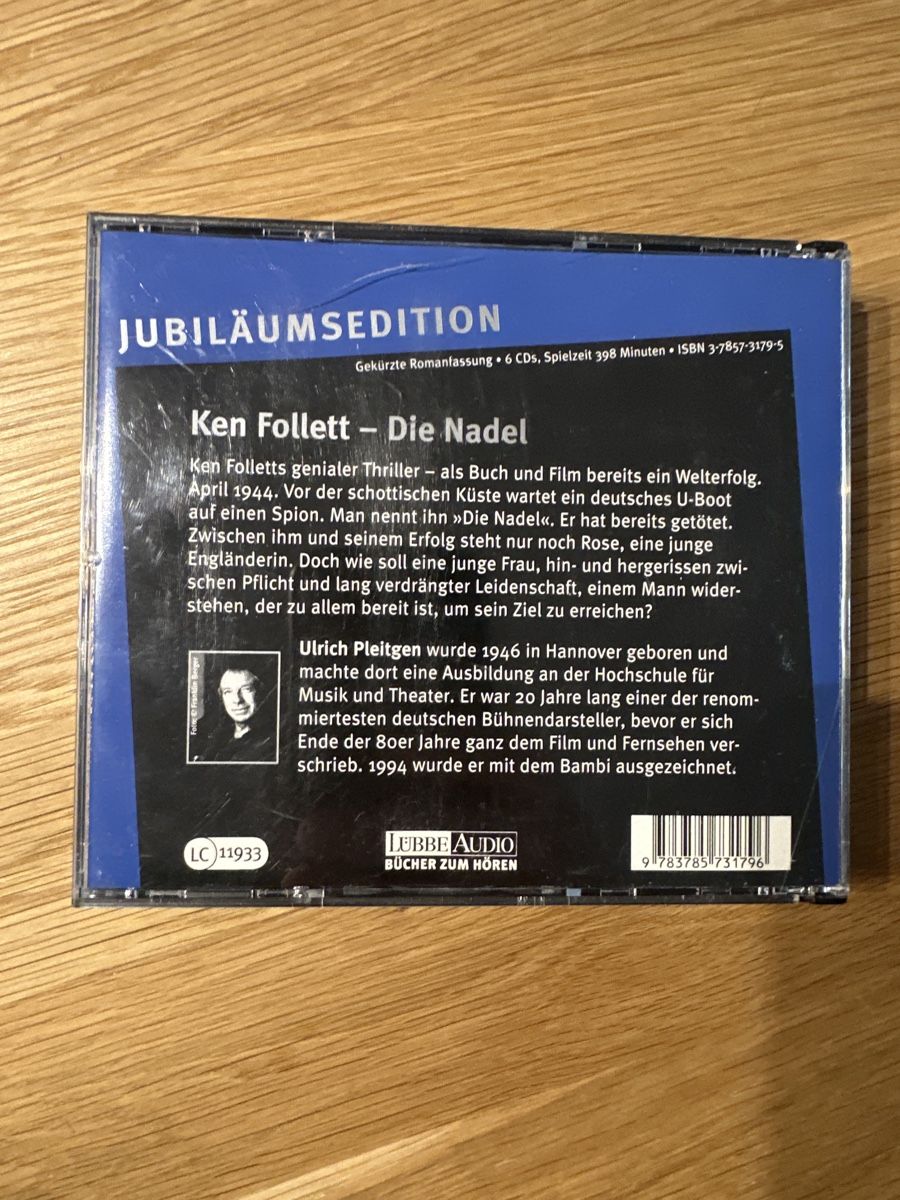 Audiolibri: Ken Follett - Die Nadel – Usato da Münsingen venduto da Sim2977 1