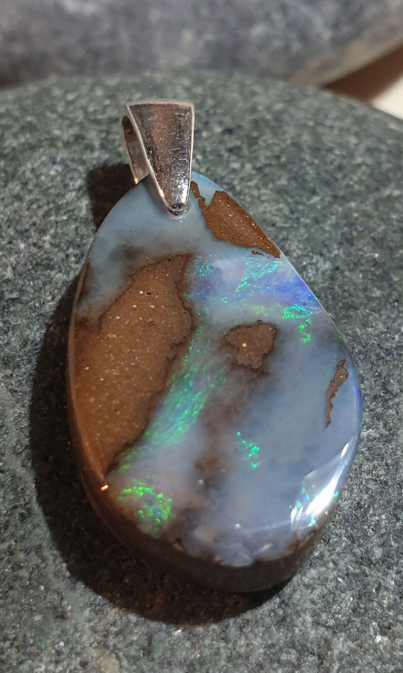 Ciondoli: Anhänger Boulder Opal. – Nuovo (secondo la descrizione) da Niederbüren venduto da Raphael014 2